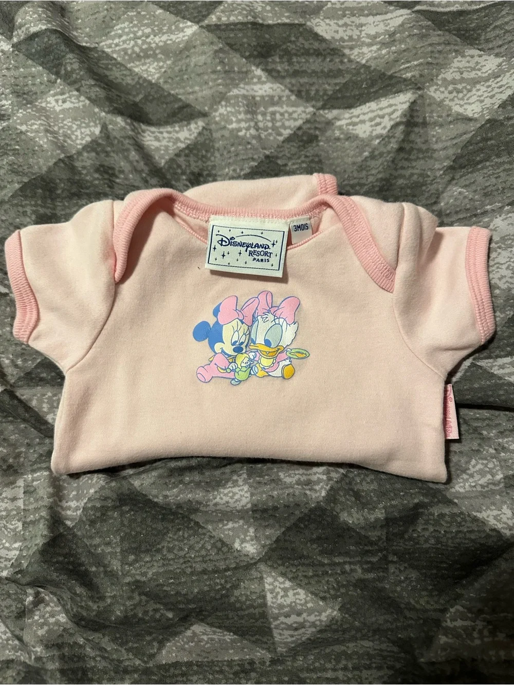 Disney Pink Minnie & Daisy Short-Sleeve One-Piece Bodysuit